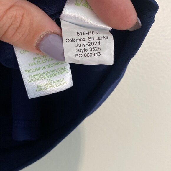 Lilly Pulitzer Luxletic UPF 50+ Luxletic 17" Monica Skort Navy Blue Size 2 - Picture 9 of 10